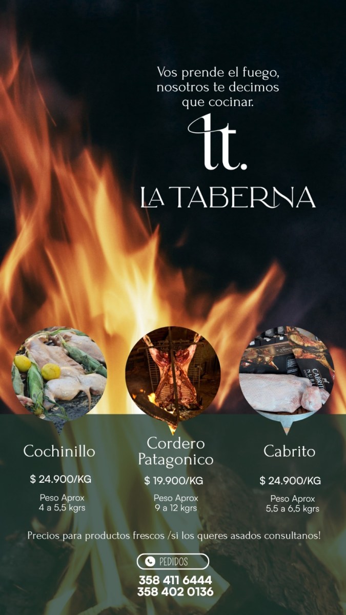 Cochinillos, Corderos patagónicos y Cabritos